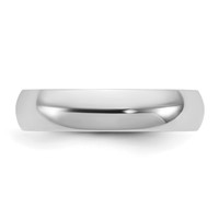 10K 4.5mm White Gold Ltw Comfort Fit Band view 3