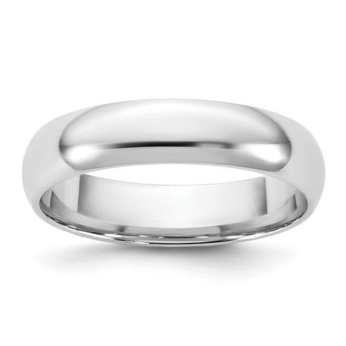 10K 4.5mm White Gold Ltw Comfort Fit Band, Size 4