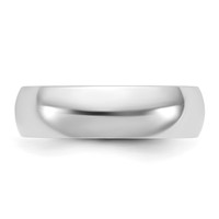 14K 5.5mm White Gold Ltw Comfort Fit Band view 3