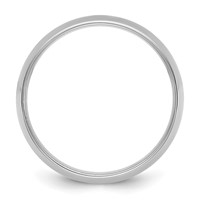 14K 6.5mm White Gold Ltw Comfort Fit Band view 2