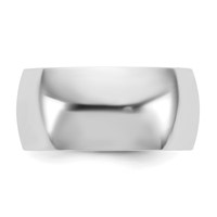 14K 9mm White Gold Ltw Comfort Fit Band view 3