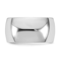 10K 10mm White Gold Ltw Comfort Fit Band view 3