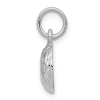 14K White Gold Domed Soccer Ball Charm view 2