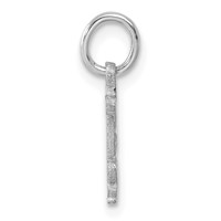 14KW Diamond-cut Letter B Initial Charm view 2