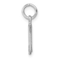 14KW Diamond-cut Letter M Initial Charm view 2