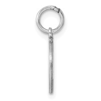 14KW Diamond-cut Letter O Initial Charm view 2