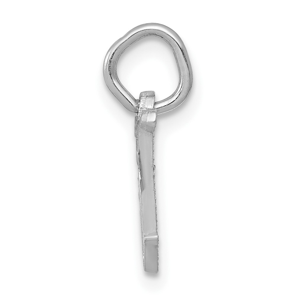 14KW Diamond-cut Letter W Initial Charm (WCH139-W)