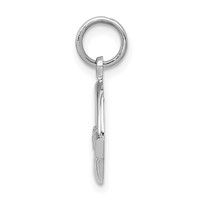 14K White Gold Claddagh Charm view 2