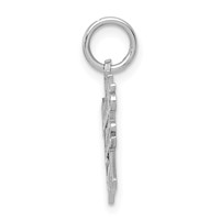 14K White Gold Daddy's Little Girl Charm view 2