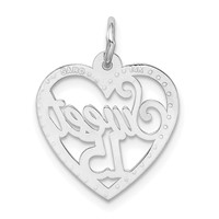 14K White Gold Sweet 15 Charm view 3