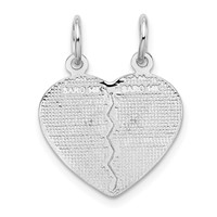 14K White Gold Best Friend 2-Piece Break-apart Charm view 4