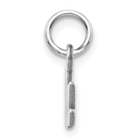 14K White Gold Satin Nana Charm view 2