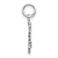 14K White Gold Snowflake Charm view 2