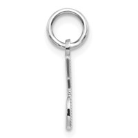 14K White Gold #1 Dad Charm view 2