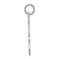 14K White Gold Acoustic Guitar Charm view 2
