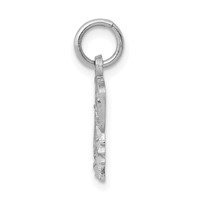 14K White Gold Butterfly Charm view 2