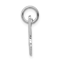 14K White Gold Butterfly Charm view 2