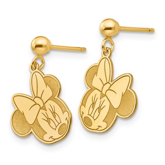 14k Disney Minnie Dangle Post Earrings