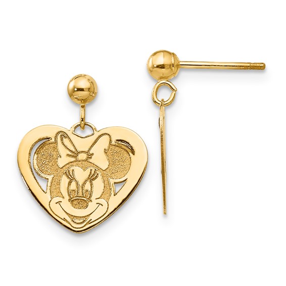14k Disney Minnie Dangle Post Earrings
