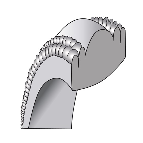 Sterling Silver Rh-plated 8mm Comfort Fit Double Milgrain Size 4 Band