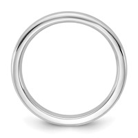 14K 2.5mm White Gold European Comfort Fit Band view 2