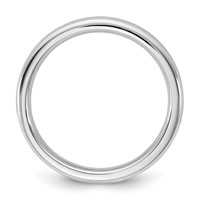 14K 3mm White Gold European Comfort Fit Band view 2