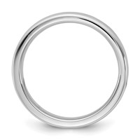 14K 4mm White Gold European Comfort Fit Band view 2