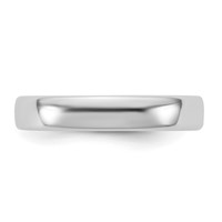 14K 4mm White Gold European Comfort Fit Band view 3