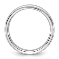 14K 4.5mm White Gold European Comfort Fit Band view 2
