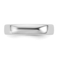 14K 4.5mm White Gold European Comfort Fit Band view 3