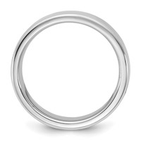 14K 5.5mm White Gold European Comfort Fit Band view 2