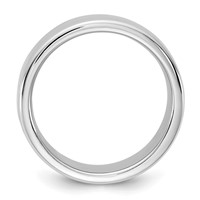 14K 7mm White Gold European Comfort Fit Band view 2