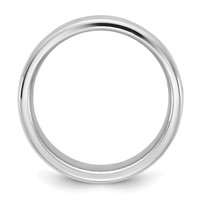 14K 9mm White Gold European Comfort Fit Band view 2