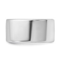 14K 10mm White Gold European Comfort Fit Band view 3