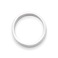 14K White Gold 2mm Lightweight Flat Wedding Band view 2