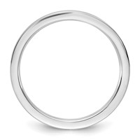 10K 1.5mm White Gold Standard Flat Comfort Fit Band view 2