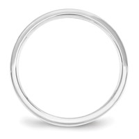 10K White Gold 2.5mm Standard Weight Flat Comfort Fit Wedding Band view 2