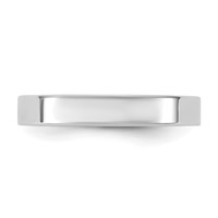14K 3.5mm White Gold Standard Flat Comfort Fit Band view 3