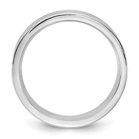10K 5.5mm White Gold Standard Flat Comfort Fit Band view 2