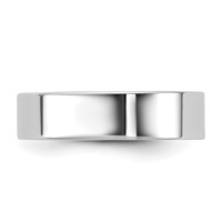 10K 5.5mm White Gold Standard Flat Comfort Fit Band view 3