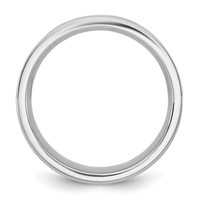 10K 6.5mm White Gold Standard Flat Comfort Fit Band view 2