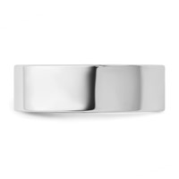 10K 6.5mm White Gold Standard Flat Comfort Fit Band view 3