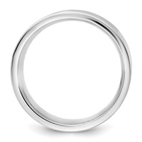 14K 9mm White Gold Standard Flat Comfort Fit Band - Size 5 view 2