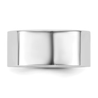 14K 9mm White Gold Standard Flat Comfort Fit Band - Size 5 view 3