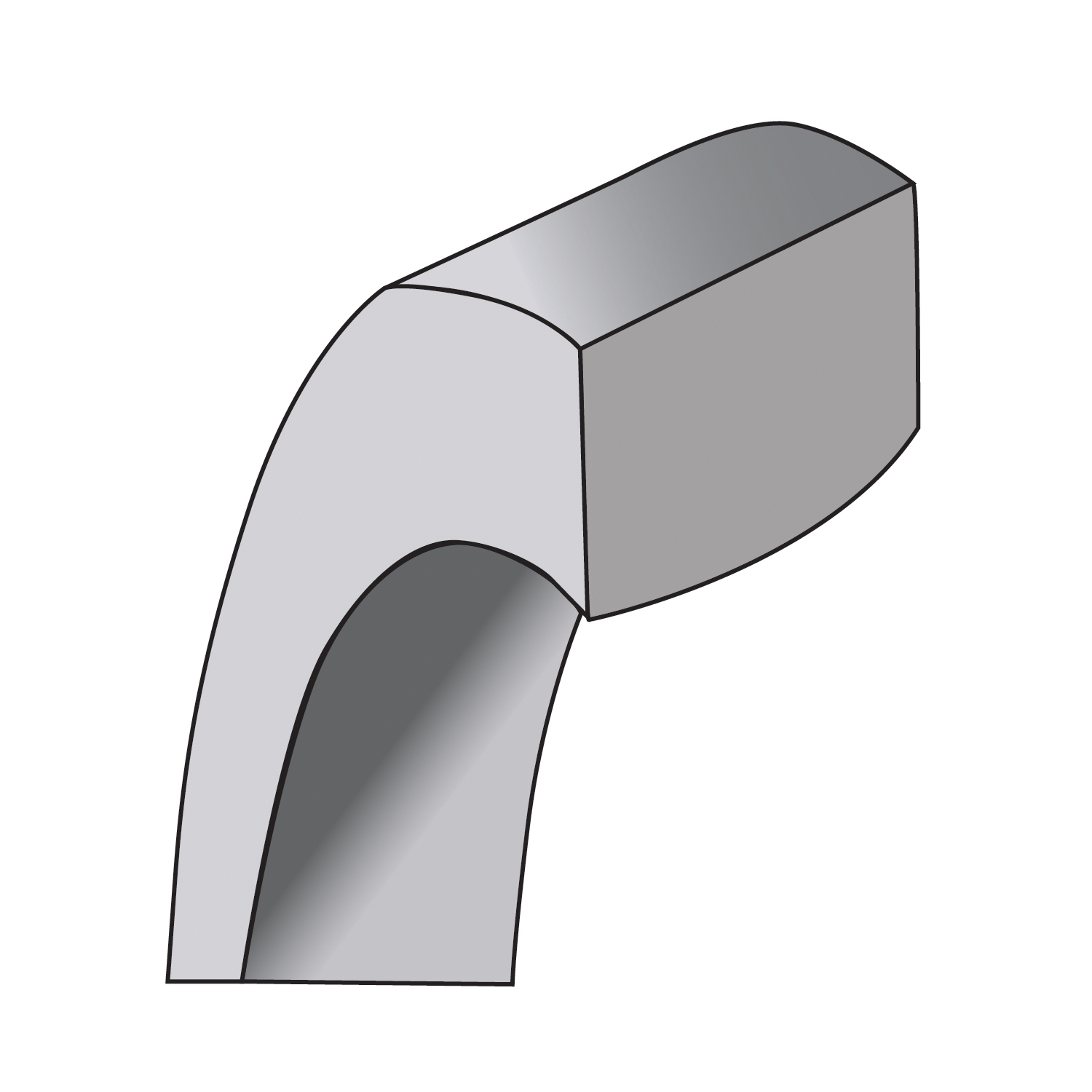 Silver 6mm Comfort Fit Flat Size 9 Band QCFB060 - Bild 6 von 6