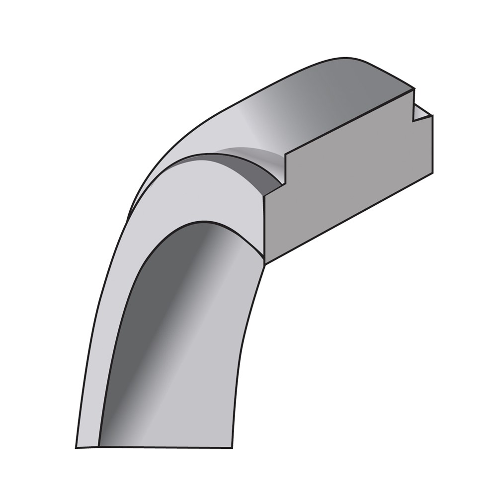 10k White Gold 5mm Flat with Step Edge Wedding Band Size 9.5 (1WFLE050-9.5)