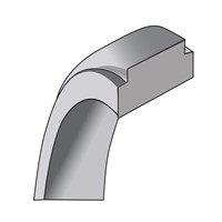 14K White Gold 6mm Flat Band with Step Edge Wedding - Size 4 view 5