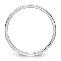 14K 1.5mm White Gold Ltw Flat Band view 2