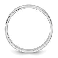 10K 3.5mm White Gold Ltw Flat Band - Size 4 view 2