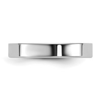 10K 3.5mm White Gold Ltw Flat Band - Size 4 view 3